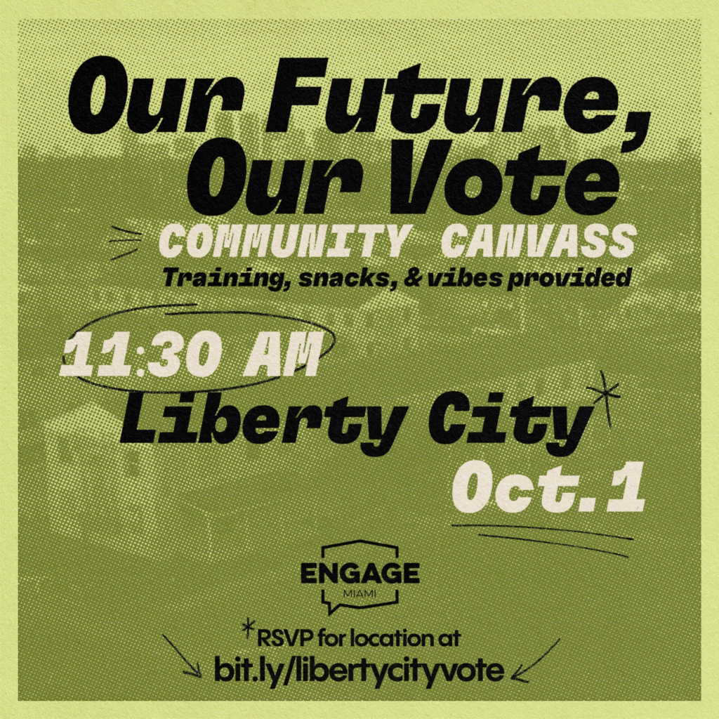 Our Future, Our Vote Canvass Graphic
